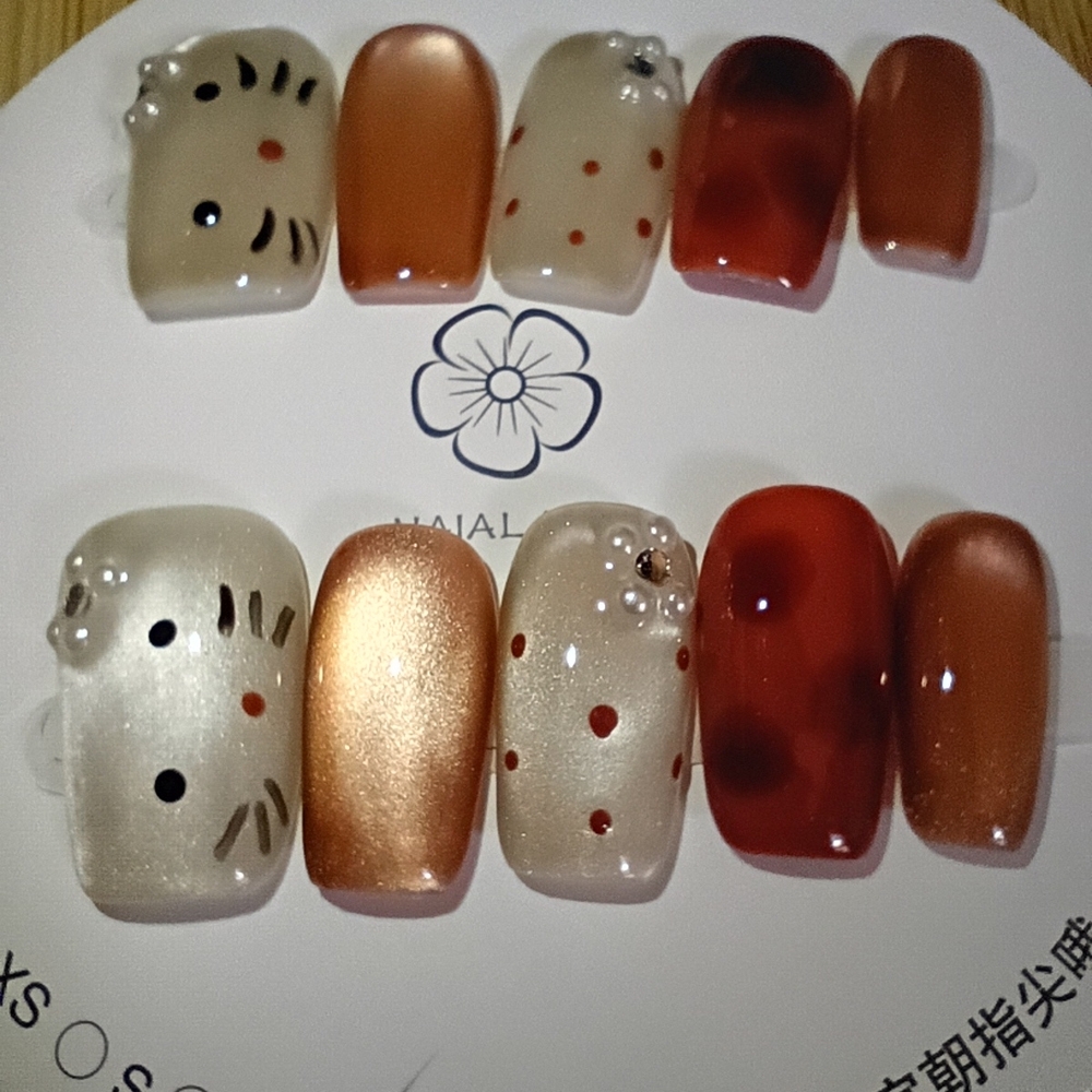 Cat Eye HK Inspired Cat Nail Set